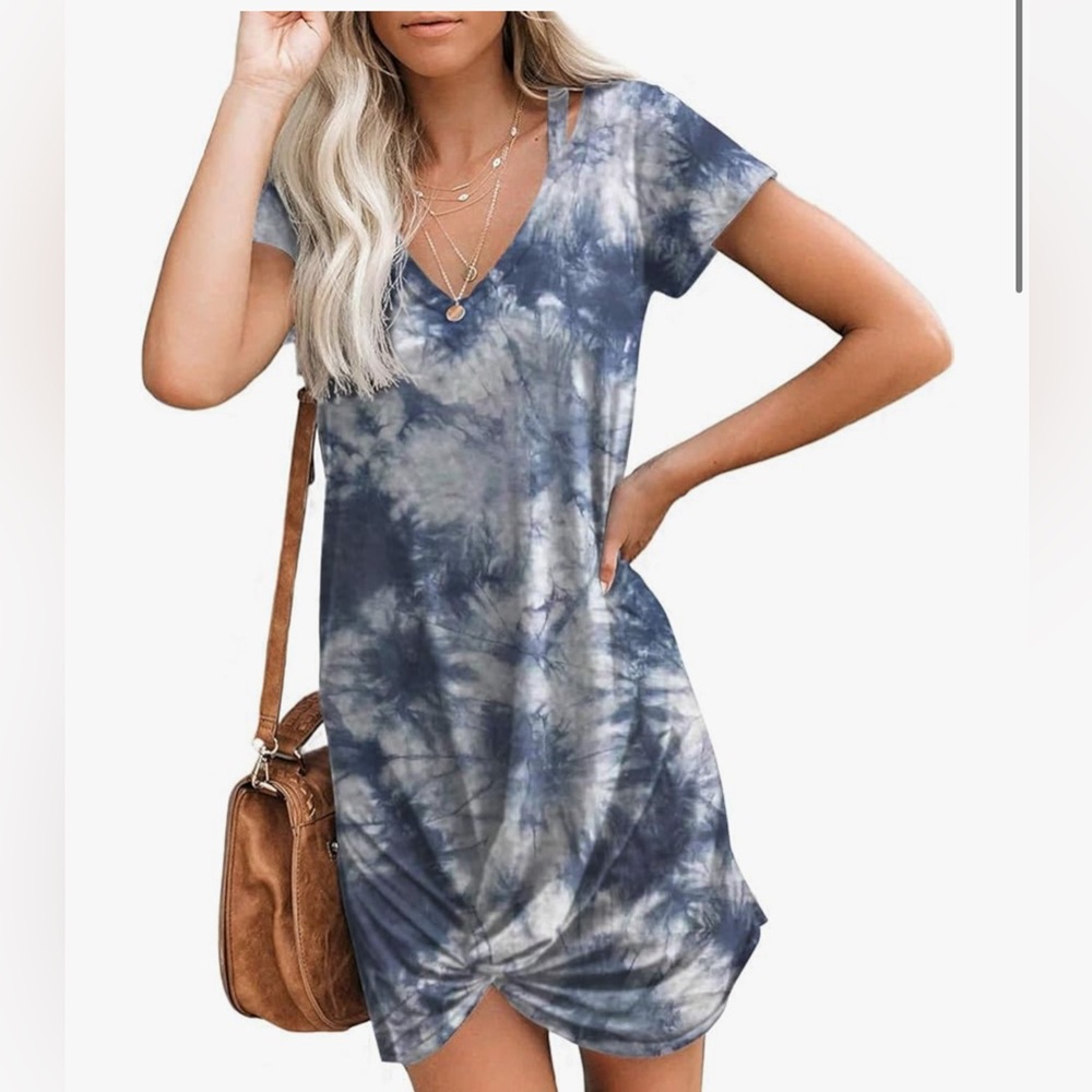 Tie-dye Short Sleeve dress